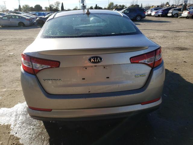 KNAGM4AD0C5033158 - 2012 KIA OPTIMA HYBRID SILVER photo 6