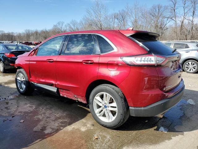 2FMPK4J82HBC04535 - 2017 FORD EDGE SEL RED photo 2