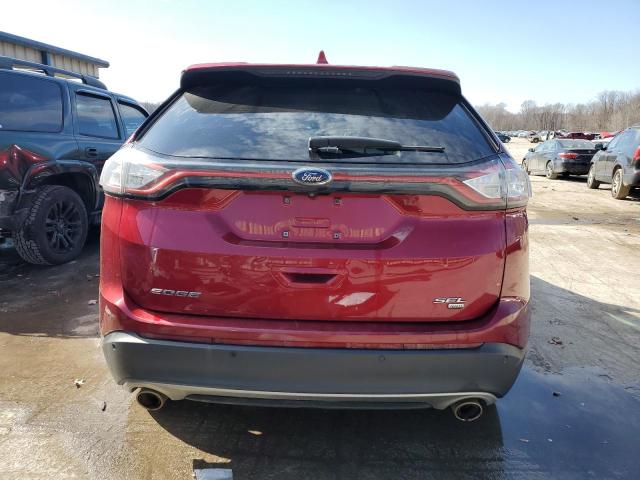 2FMPK4J82HBC04535 - 2017 FORD EDGE SEL RED photo 6