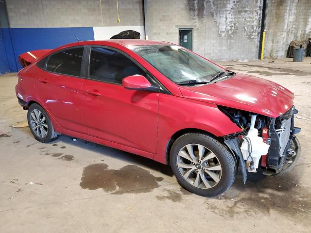 KMHCT4AE7HU349405 - 2017 HYUNDAI ACCENT SE RED photo 4