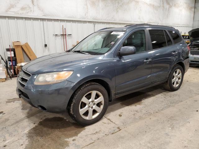 5NMSH73E97H097713 - 2007 HYUNDAI SANTA FE SE BLUE photo 1