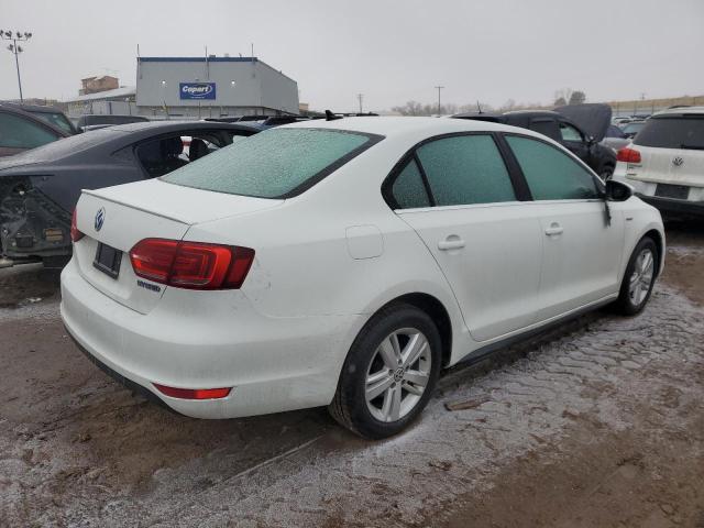 3VW637AJ5DM228030 - 2013 VOLKSWAGEN JETTA HYBRID WHITE photo 3