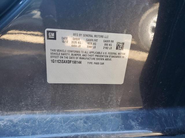 1G11C5SAXDF198144 - 2013 CHEVROLET MALIBU 1LT Графитовый фото 12