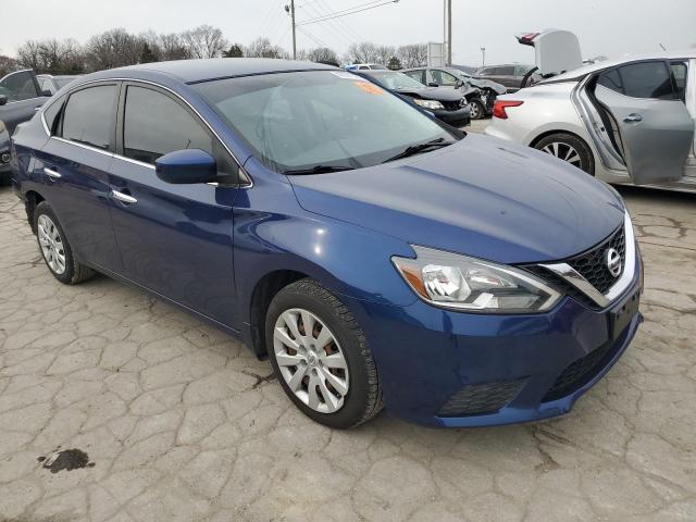 3N1AB7AP0GY251784 - 2016 NISSAN SENTRA S BLUE photo 4