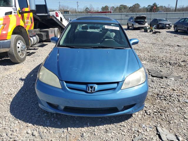 2HGES26795H596035 - 2005 HONDA CIVIC EX BLUE photo 5