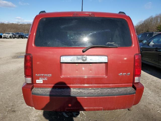 1D8GU58K87W560167 - 2007 DODGE NITRO SLT RED photo 6