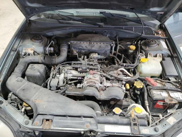 4S3BH635717300140 - 2001 SUBARU LEGACY L GREEN photo 11