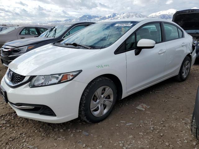 19XFB2F58FE700805 - 2015 HONDA CIVIC LX WHITE photo 1