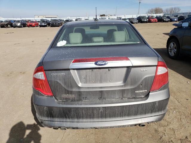 3FAHP0JG1BR173156 - 2011 FORD FUSION SEL GRAY photo 6