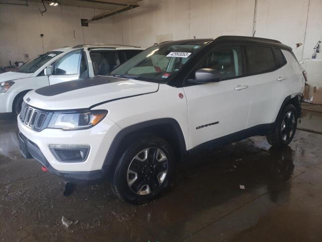 3C4NJDDBXJT209773 - 2018 JEEP COMPASS TRAILHAWK WHITE photo 1