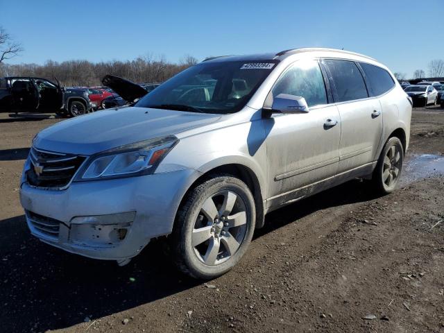 1GNKVJKD2FJ303680 - 2015 CHEVROLET TRAVERSE LTZ SILVER photo 1