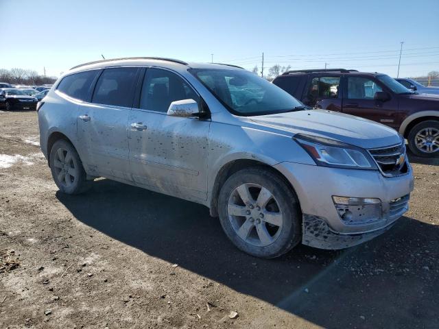 1GNKVJKD2FJ303680 - 2015 CHEVROLET TRAVERSE LTZ SILVER photo 4