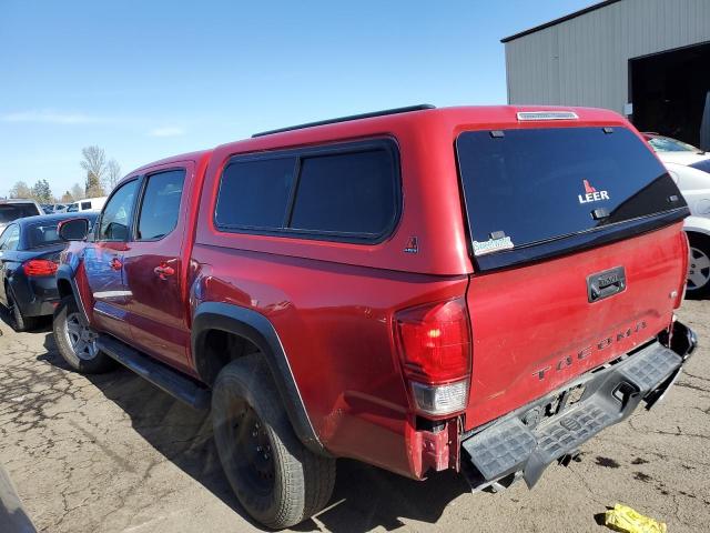 3TMCZ5AN3HM071289 - 2017 TOYOTA TACOMA DOUBLE CAB RED photo 2