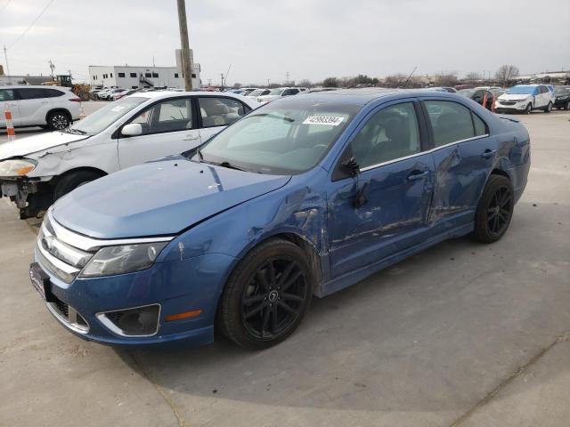 3FAHP0KC6AR216299 - 2010 FORD FUSION SPORT BLUE photo 1