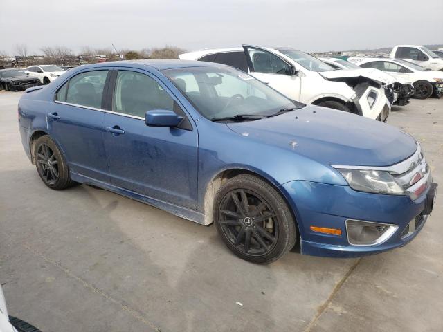 3FAHP0KC6AR216299 - 2010 FORD FUSION SPORT BLUE photo 4