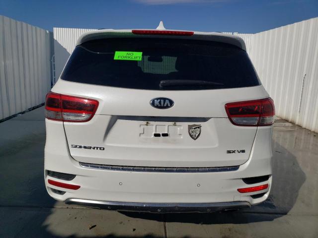 5XYPK4A53GG107445 - 2016 KIA SORENTO SX WHITE photo 6