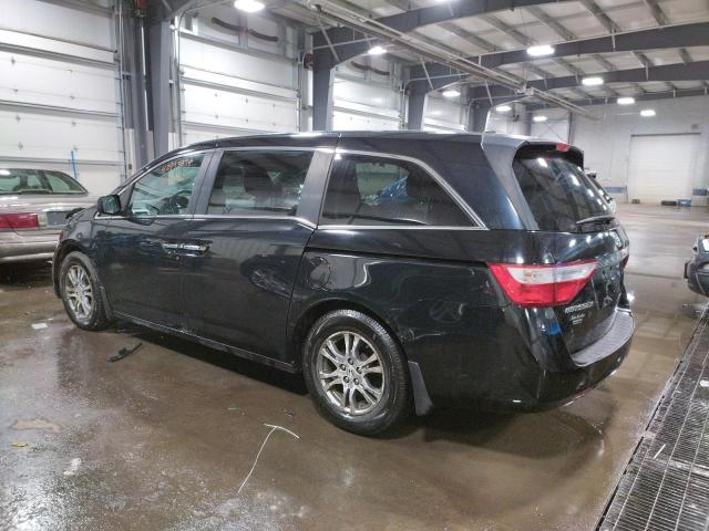 5FNRL5H68CB134071 - 2012 HONDA ODYSSEY EXL BLACK photo 2