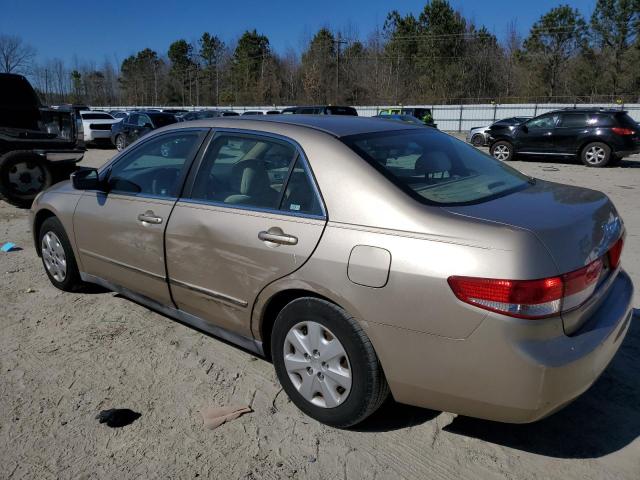 1HGCM56304A034487 - 2004 HONDA ACCORD LX GOLD photo 2