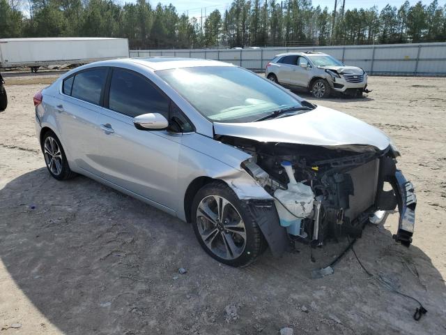 KNAFZ4A89G5617385 - 2016 KIA FORTE EX SILVER photo 4