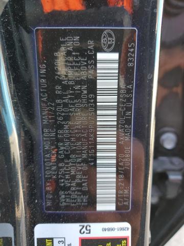 4T1G11AK9PU750349 - 2023 TOYOTA CAMRY SE NIGHT SHADE BLACK photo 13