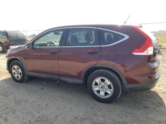 5J6RM3H31EL029972 - 2014 HONDA CR-V LX BURGUNDY photo 2