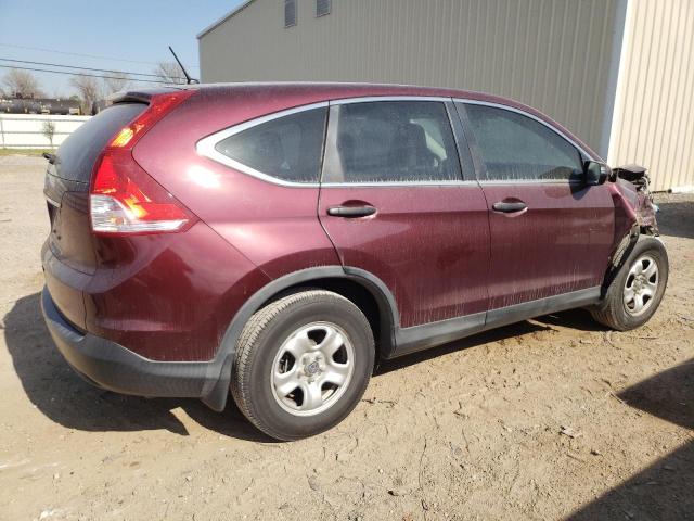 5J6RM3H31EL029972 - 2014 HONDA CR-V LX BURGUNDY photo 3