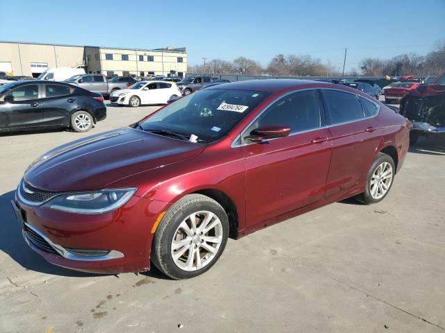 1C3CCCAB7GN133362 - 2016 CHRYSLER 200 LIMITED MAROON photo 1