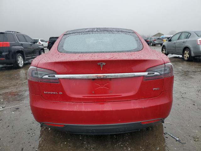 5YJSA1E26FF115945 - 2015 TESLA MODEL S RED photo 6