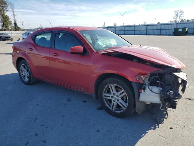 1B3BD1FB3BN508806 - 2011 DODGE AVENGER MAINSTREET RED photo 4