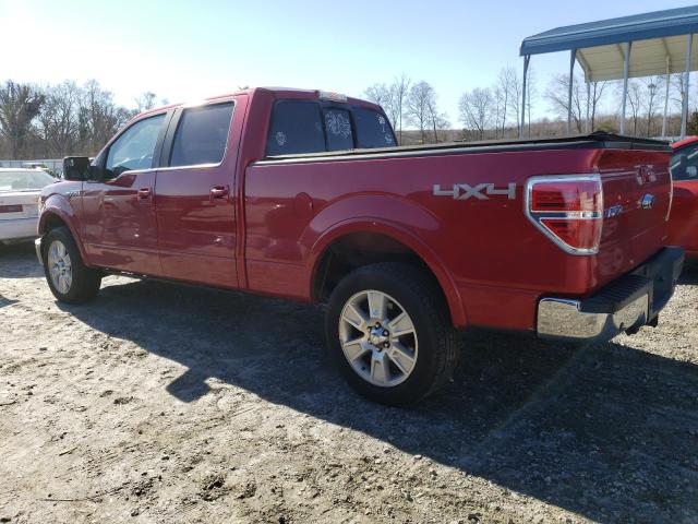 1FTFW1EF8BFC38108 - 2011 FORD F150 SUPERCREW RED photo 2