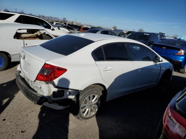 19XFB2F82CE305184 - 2012 HONDA CIVIC EX WHITE photo 3