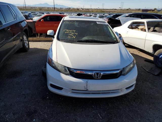 19XFB2F82CE305184 - 2012 HONDA CIVIC EX WHITE photo 5