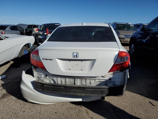 19XFB2F82CE305184 - 2012 HONDA CIVIC EX WHITE photo 6