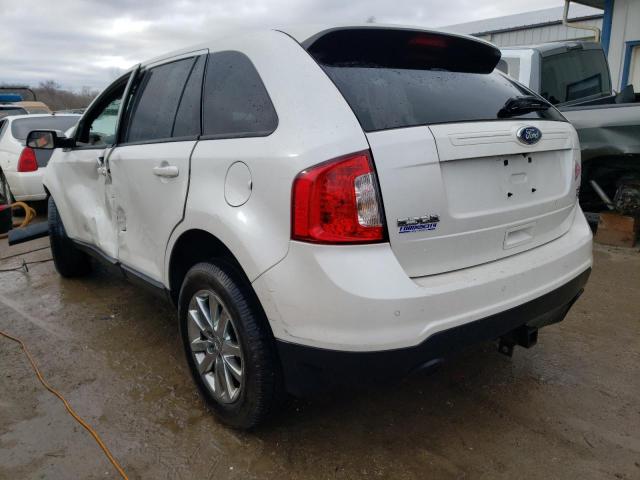 2FMDK4JC1EBA82642 - 2014 FORD EDGE SEL WHITE photo 2