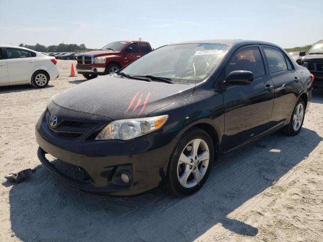 5YFBU4EE2CP026408 - 2012 TOYOTA COROLLA BASE BLACK photo 1