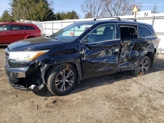 5TDJKRFH1GS342371 - 2016 TOYOTA HIGHLANDER XLE BLACK photo 1