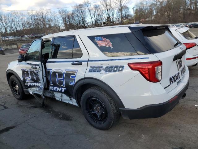 1FM5K8AB2MGB89905 - 2021 FORD EXPLORER POLICE INTERCEPTOR WHITE photo 2