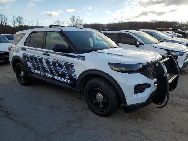 1FM5K8AB2MGB89905 - 2021 FORD EXPLORER POLICE INTERCEPTOR WHITE photo 4