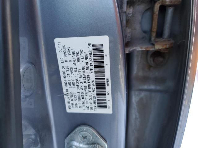 JH4CU2F61BC012666 - 2011 ACURA TSX GRAY photo 13