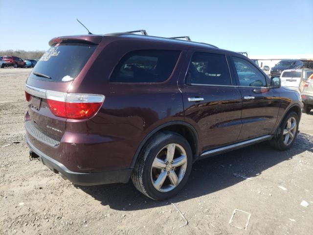 1C4RDJEG3CC277932 - 2012 DODGE DURANGO CITADEL MAROON photo 3