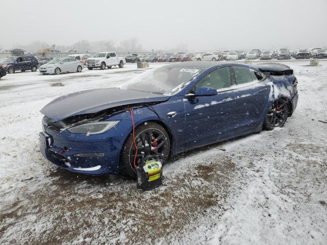 5YJSA1E64PF520836 - 2023 TESLA MODEL S 蓝色 照片 1