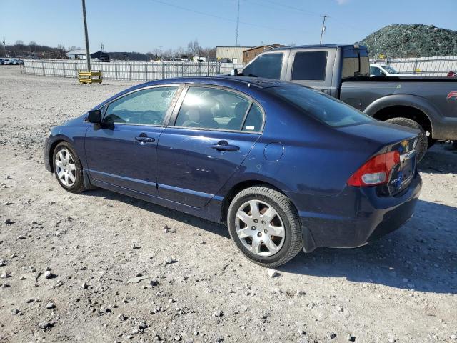 1HGFA16559L025408 - 2009 HONDA CIVIC LX BLUE photo 2