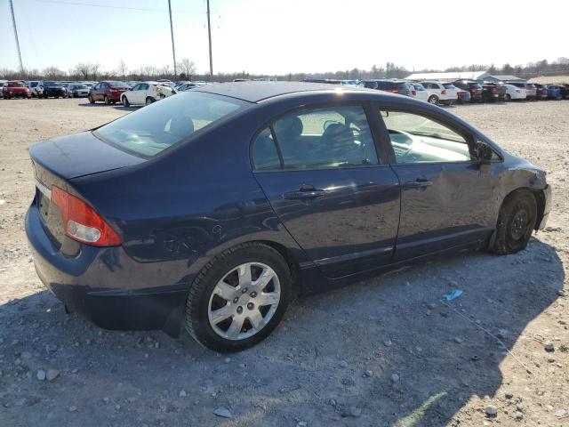 1HGFA16559L025408 - 2009 HONDA CIVIC LX BLUE photo 3