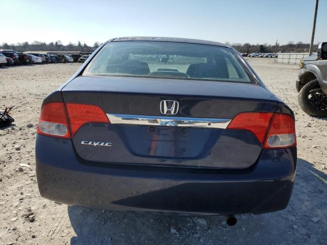 1HGFA16559L025408 - 2009 HONDA CIVIC LX BLUE photo 6