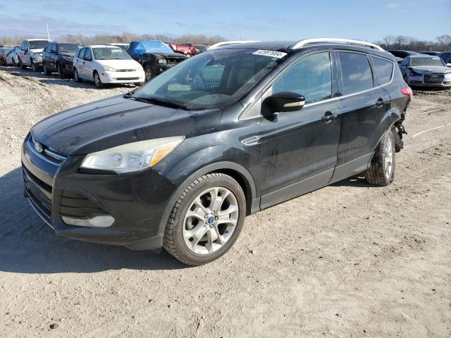 1FMCU0JX5EUC07783 - 2014 FORD ESCAPE TITANIUM BLACK photo 1