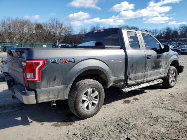 1FTFX1EF6FKD87479 - 2015 FORD F150 SUPER CAB GRAY photo 3