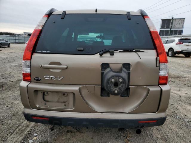 SHSRD78916U430775 - 2006 HONDA CR-V SE GOLD photo 6