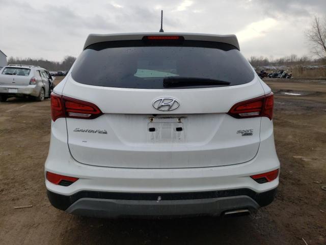 5NMZTDLB4JH107203 - 2018 HYUNDAI SANTA FE S WHITE photo 6