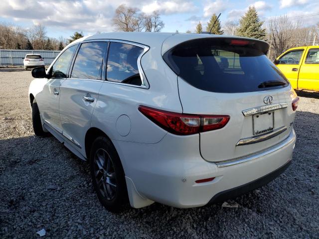 5N1AL0MM3DC307557 - 2013 INFINITI JX35 WHITE photo 2