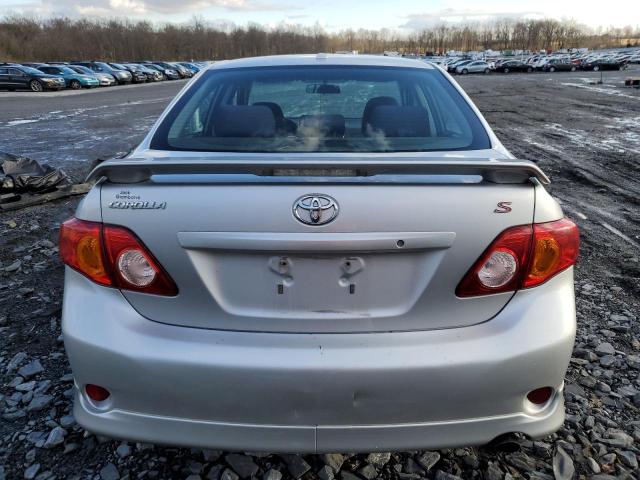 1NXBU4EEXAZ385694 - 2010 TOYOTA COROLLA BASE SILVER photo 6